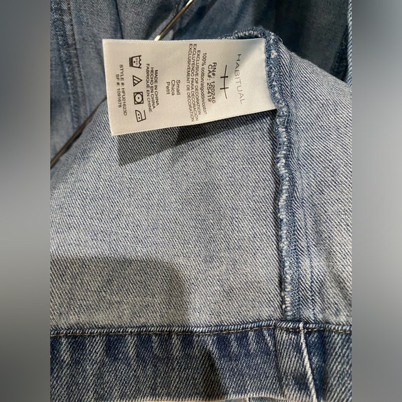 Custom Habitual Denim Buttoned Down Dress SzS - Picture 12 of 12